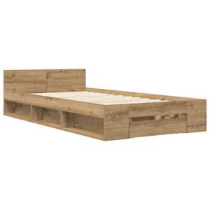 Rám postele s úložným prostorem Dub artisan 80 x 200 cm - obrázek 3