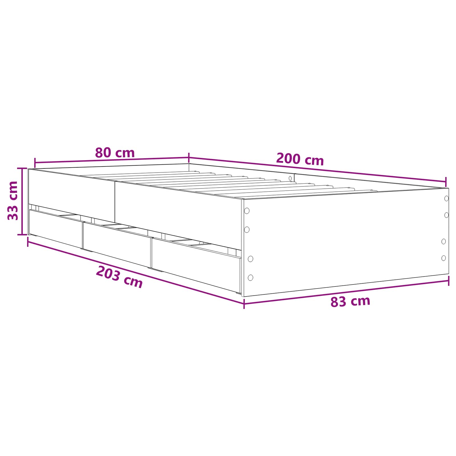 Bed Frame size guide