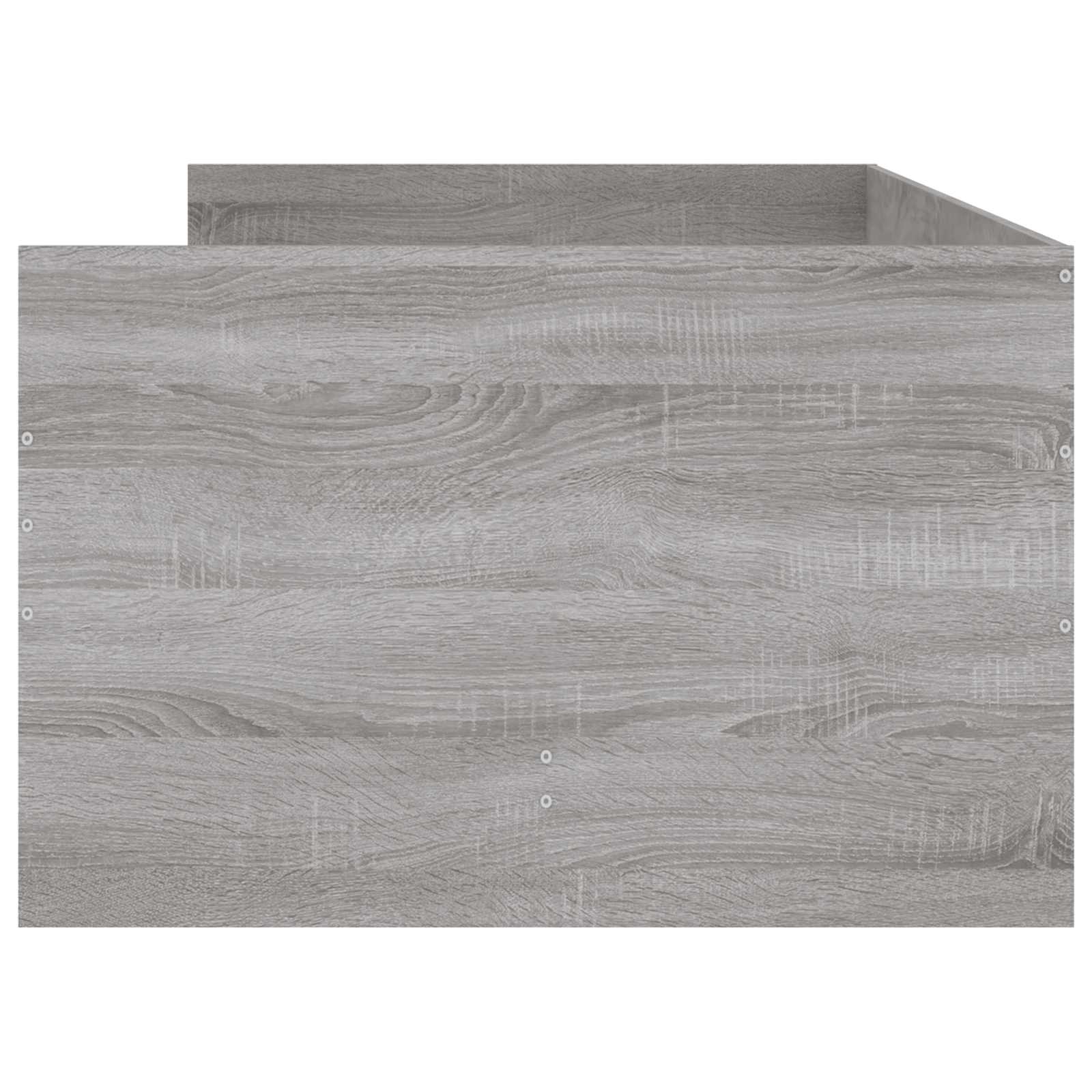 Bedframe met lade met opslag Betongrijs Massief grenenhout image 5