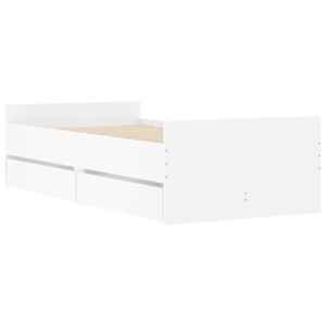 Rám postele s úložným prostorem Bílá 80 x 200 cm - obrázek 3