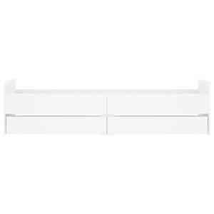 Rám postele s úložným prostorem Bílá 80 x 200 cm - obrázek 6