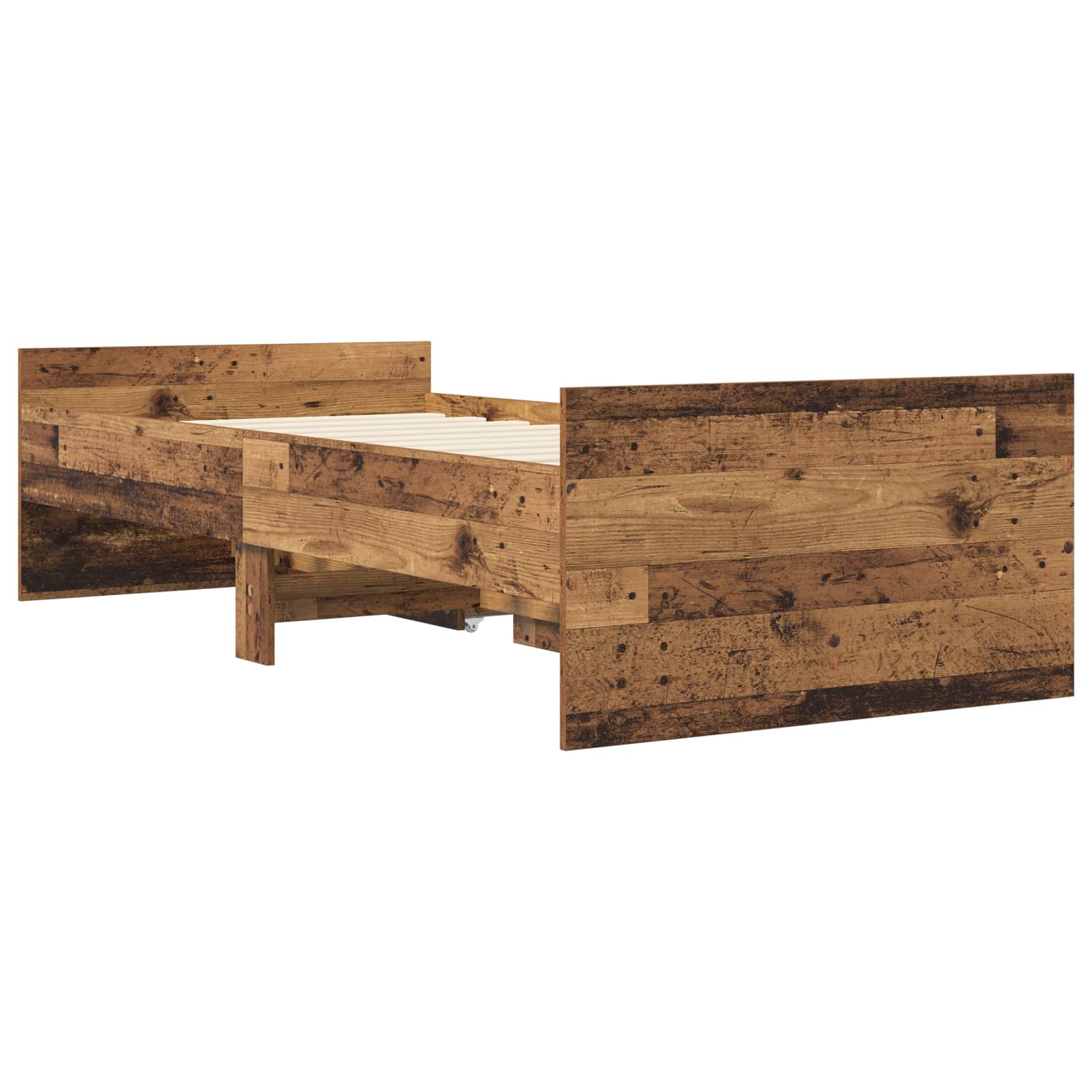 Voodiraam ladustamisega Vana puit 80 x 200 cm Tehispuit 6 Kõik vajalik sinu aeda ja koju! Voodiraam ladustamisega Vana puit 80 x 200 cm Tehispuit - Image 6