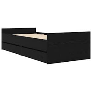 Rám postele s úložným prostorem Černý dub 80 x 200 cm - obrázek 3