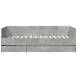 Daybed se zásuvkou s čelo Betonově šedá kompozitní dřevo - obrázek 5
