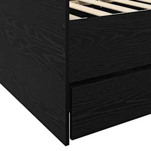 Daybed se zásuvkou s čelo Černý dub kompozitní dřevo - obrázek 7