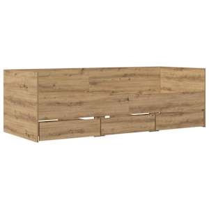 Daybed se zásuvkou s čelo Dub artisan kompozitní dřevo - obrázek 3
