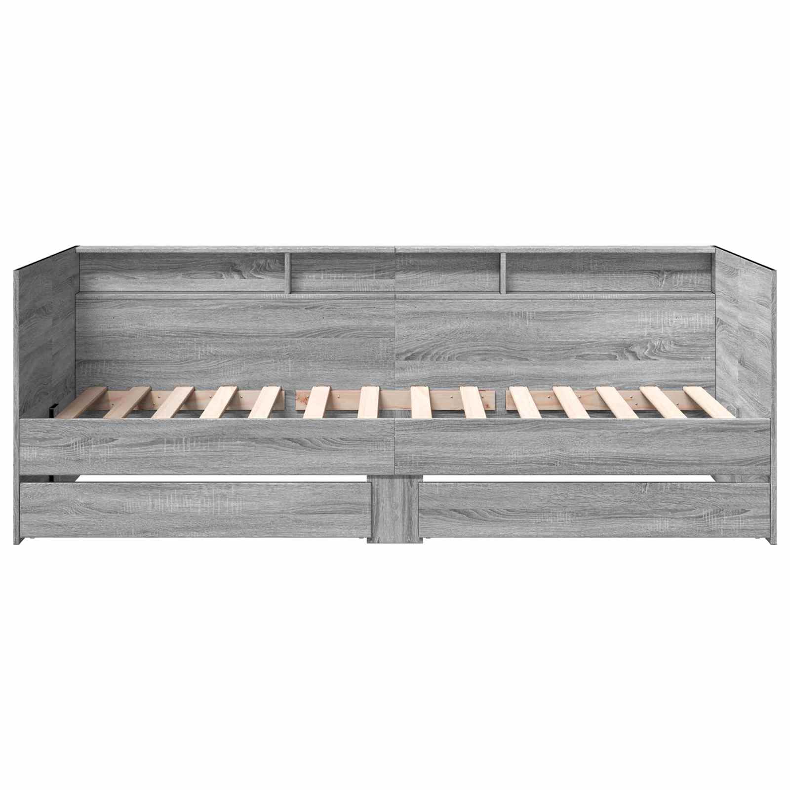 Päivävuode laatikon kanssa hyllyllä Harmaa Sonoma Tekninen puu - Image 5
