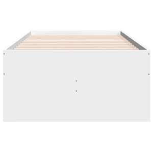 Rám postele s úložným prostorem se zásuvkou Bílá 80 x 200 cm - obrázek 4
