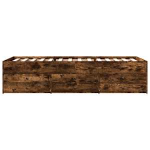Rám postele s úložným prostorem Kouřový dub 80 x 200 cm - obrázek 5