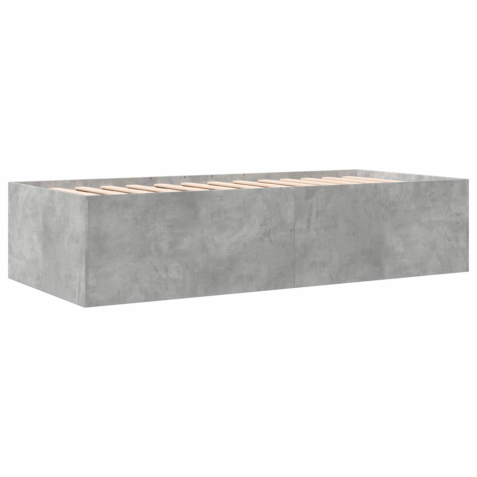 Sänkykehys varastolla Betoninharmaa 80 x 200 cm Tekninen puu - Image 6