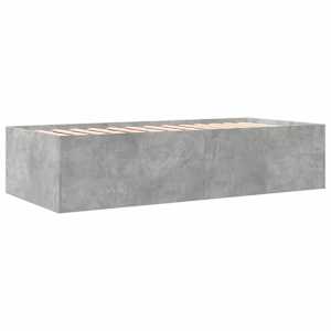 Rám postele s úložným prostorem Betonově šedá 80 x 200 cm - obrázek 6