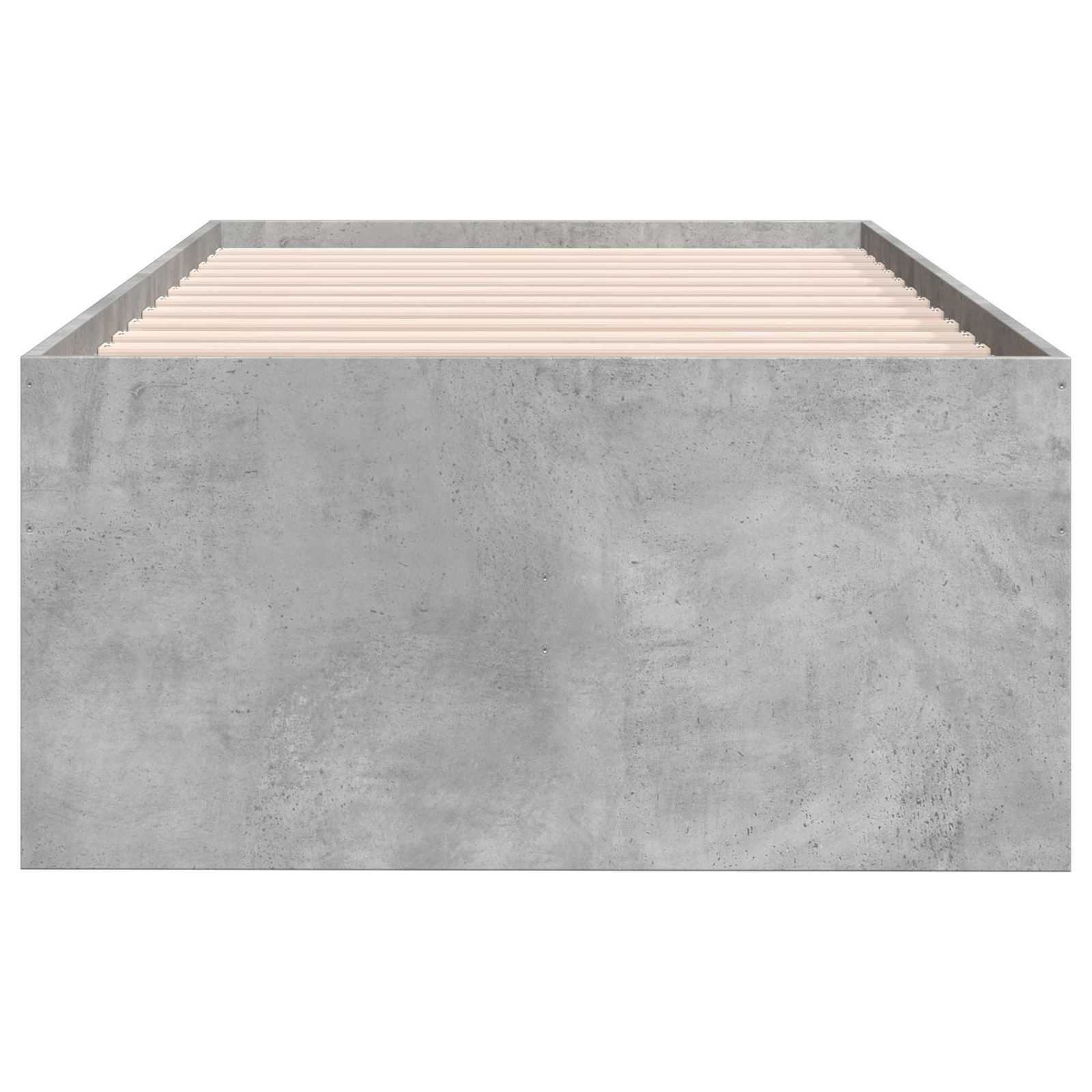 Sänkykehys varastolla Betoninharmaa 80 x 200 cm Tekninen puu - Image 4
