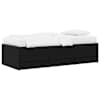 vidaXL Voodiraam ladustamisega Must tamm 80 x 200 cm Tehispuit
