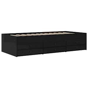 Rám postele s úložným prostorem Černý dub 80 x 200 cm - obrázek 3
