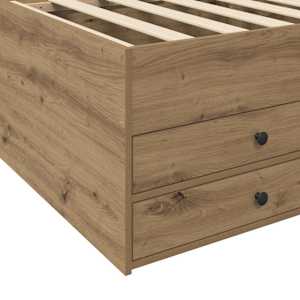 Rám postele s úložným prostorem Dub artisan 80 x 200 cm - obrázek 7