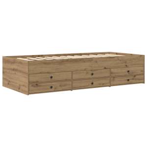Rám postele s úložným prostorem Dub artisan 80 x 200 cm - obrázek 3