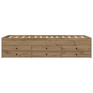 Rám postele s úložným prostorem Dub artisan 80 x 200 cm - obrázek 5