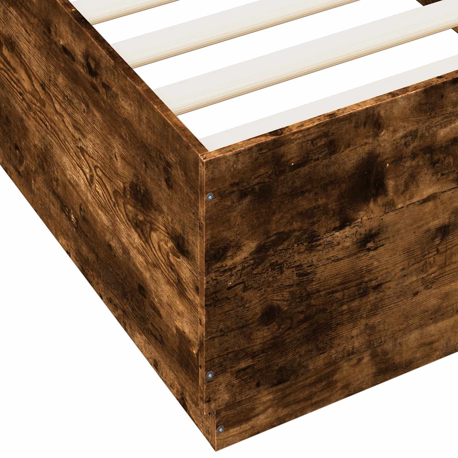 vidaXL Bettrahmen Geräucherte Eiche 80 x 200 cm Holzwerkstoff – Bild 7