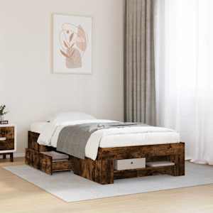 Rám postele s úložným prostorem Kouřový dub 80 x 200 cm - obrázek 1