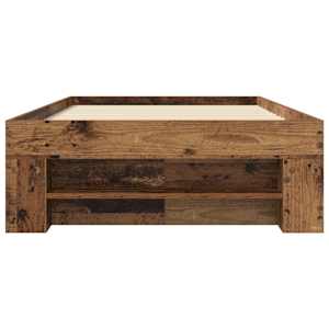 Rám postele s úložným prostorem Staré dřevo 80 x 200 cm - obrázek 5
