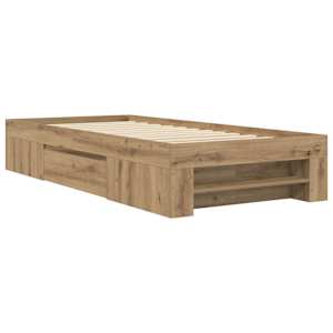 Rám postele s úložným prostorem Dub artisan 80 x 200 cm - obrázek 4