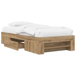 Rám postele s úložným prostorem Dub artisan 80 x 200 cm - obrázek 3