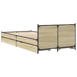 Rám postele s čelem Dub sonoma 80 x 200 cm Kompozitní dřevo - obrázek 6