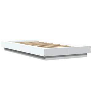 Postel na podlaze Bílá 80 x 210 cm Kompozitní dřevo - obrázek 3