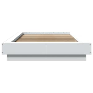 Postel na podlaze Bílá 80 x 210 cm Kompozitní dřevo - obrázek 4