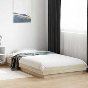 Postel na podlaze Dub sonoma 80 x 210 cm Kompozitní dřevo - obrázek 1