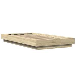 Postel na podlaze Dub sonoma 80 x 210 cm Kompozitní dřevo - obrázek 6
