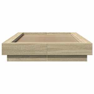 Postel na podlaze Dub sonoma 80 x 210 cm Kompozitní dřevo - obrázek 4
