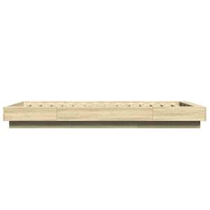 Postel na podlaze Dub sonoma 80 x 210 cm Kompozitní dřevo - obrázek 5