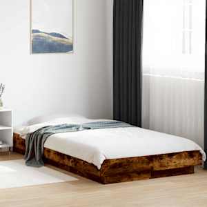 Postel na podlaze Kouřový dub 80 x 210 cm Kompozitní dřevo - obrázek 1