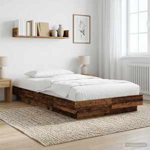 Postel na podlaze Staré dřevo 80 x 210 cm Kompozitní dřevo - obrázek 1