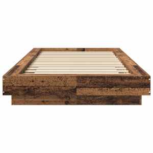 Postel na podlaze Staré dřevo 80 x 210 cm Kompozitní dřevo - obrázek 4