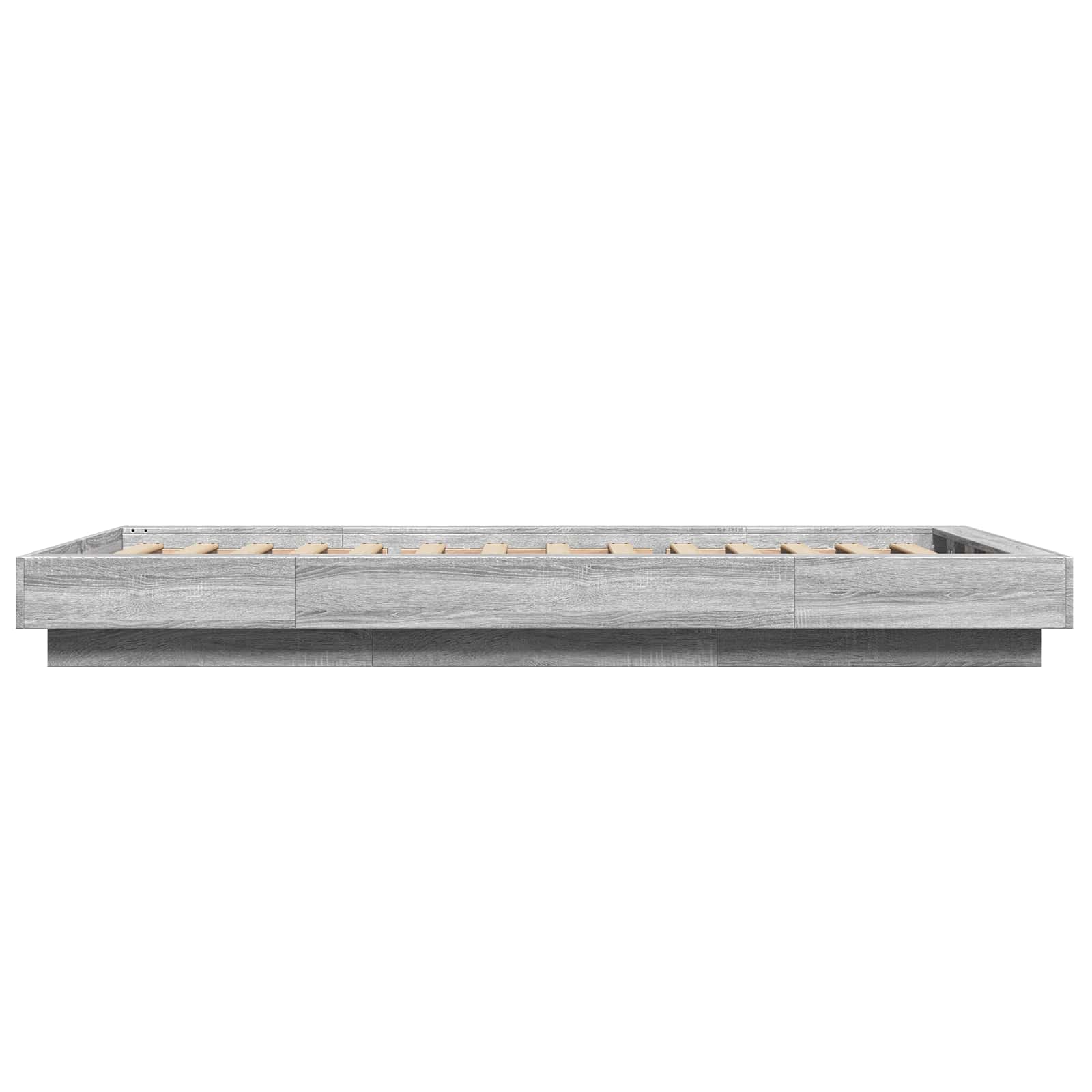 Tlorisna postelja Siva Sonoma 80 x 210 cm Inženirski les - slika 5