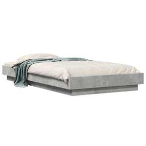 Postel na podlaze Betonově šedá 80 x 210 cm Kompozitní dřevo - obrázek 2