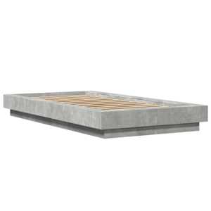 Postel na podlaze Betonově šedá 80 x 210 cm Kompozitní dřevo - obrázek 3