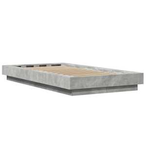 Postel na podlaze Betonově šedá 80 x 210 cm Kompozitní dřevo - obrázek 6