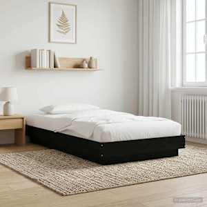 Postel na podlaze Černý dub 80 x 210 cm Kompozitní dřevo - obrázek 1