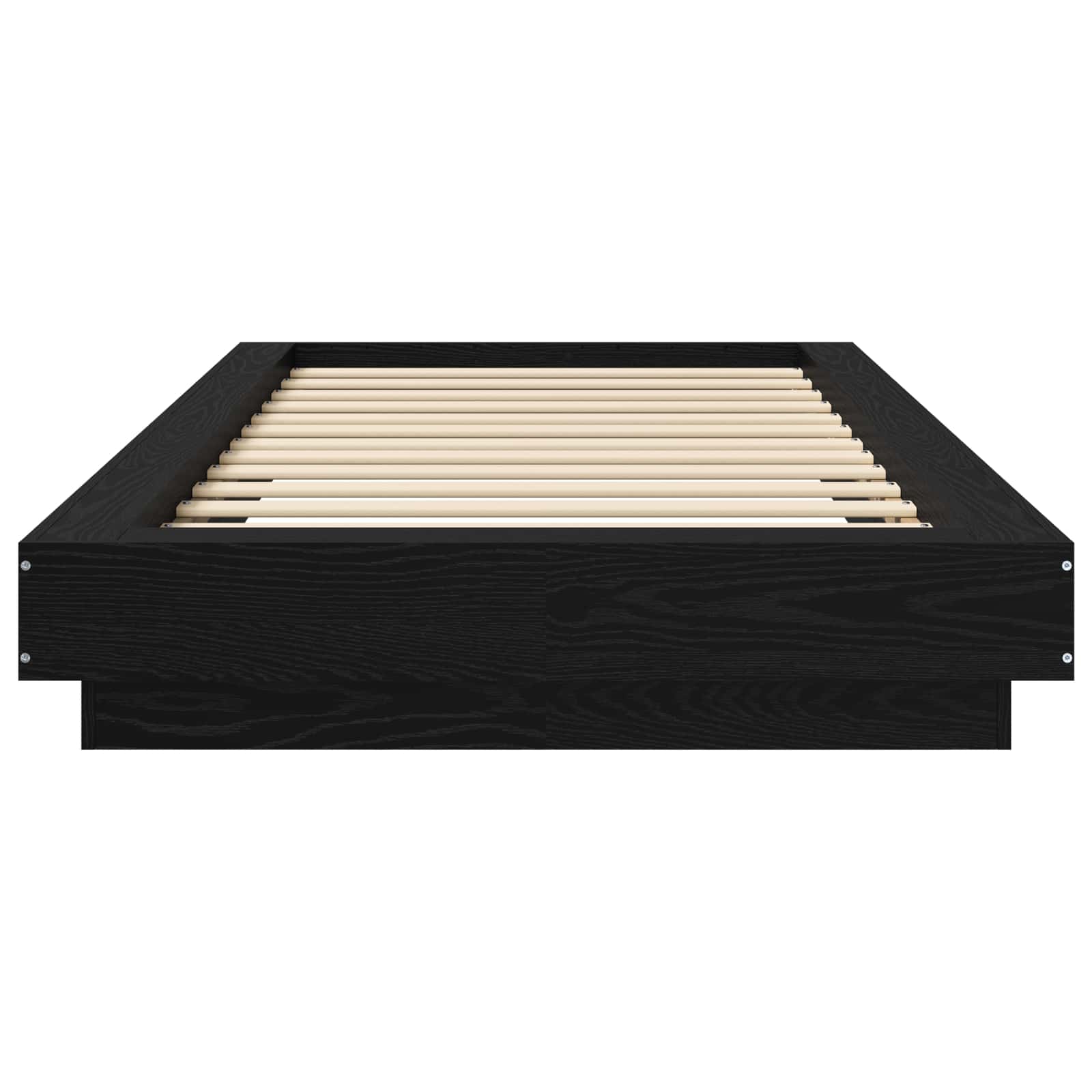 Tlorisna postelja Črni hrast 80 x 210 cm Inženirski les - slika 4