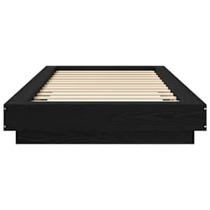 Postel na podlaze Černý dub 80 x 210 cm Kompozitní dřevo - obrázek 4