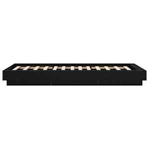 Postel na podlaze Černý dub 80 x 210 cm Kompozitní dřevo - obrázek 5