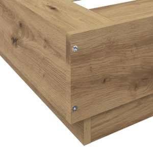 Postel na podlaze Dub artisan 80 x 210 cm Kompozitní dřevo - obrázek 6