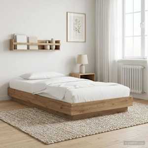 Postel na podlaze Dub artisan 80 x 210 cm Kompozitní dřevo - obrázek 1