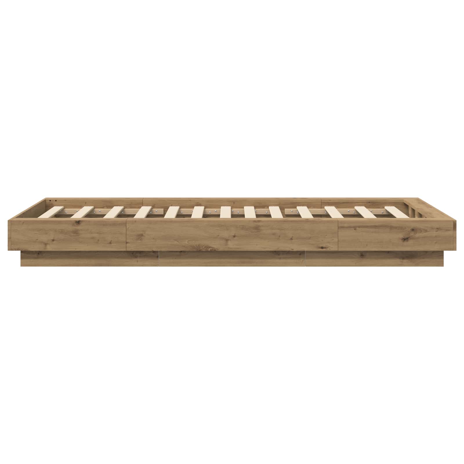 Tlorisna postelja Artisan hrast 80 x 210 cm Inženirski les - slika 5