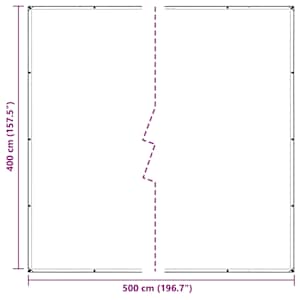 Plachta s oky Transparentní 4 x 5 m Polyethylen - obrázek 10