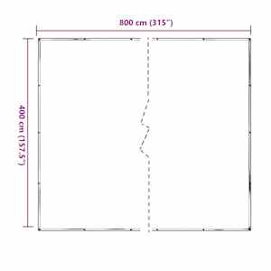 Plachta s oky Transparentní 4 x 8 m Polyethylen - obrázek 10