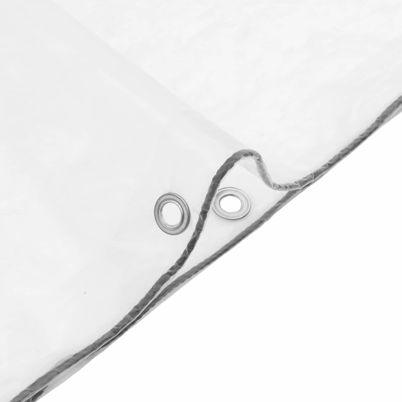 Zeil met Oogjes Doorzichtig 6 x 8 m Polyetheen image 5